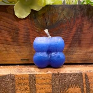 Wax blue candle for decor!